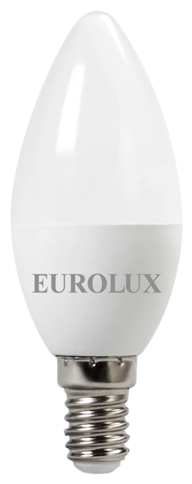 Лампа светодиодная EUROLUX LL-E-C37-7W-230-4K-E14